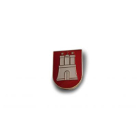 Pin Wappen Hamburg klein auf Karte – Maritimes Souvenir