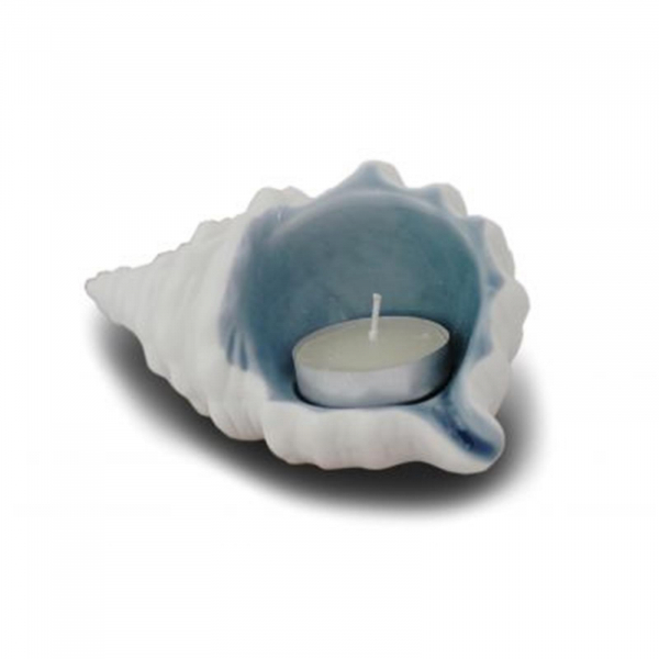 Muschel mit Teelicht Steingut