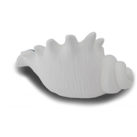 Muschel mit Teelicht Steingut