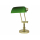 Maritime Bankers-Lampe Messing Grün E27 60W