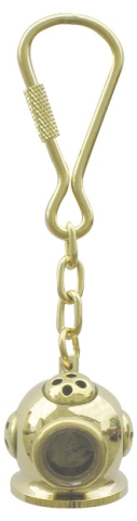 Schlüsselanhänger - Taucherhelm, Messing