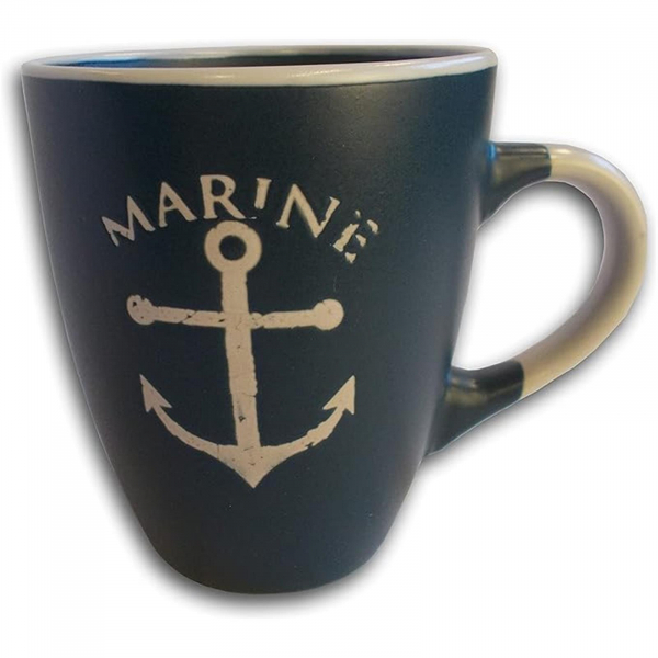 Maritimer Becher in weiß oder blau