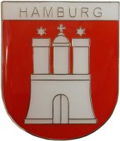 Magnet Hamburg Wappen