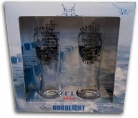 Pilstulpe Bierglas Set mit gedrucktem Motiv - Maritime Biergläser mit Nixe "Nordseeperle" und Norddeutschem Grundgesetz 300 ml