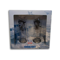 Pilstulpe Bierglas Set mit gedrucktem Motiv - Maritime Biergläser mit Matrose und Norddeutschem Grundgesetz 300 ml
