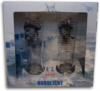 Pilstulpe Bierglas Set mit gedrucktem Motiv - Maritime Biergläser mit Matrose und Norddeutschem Grundgesetz 300 ml