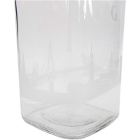 Hamburg Deko-Flasche mit geätztem Motiv und Bügelverschluss - Maritime Trinkflasche mit Hamburger Skyline und Schriftzug - 1 Liter
