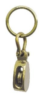 Schlüsselanhänger Blockrolle (Messing)