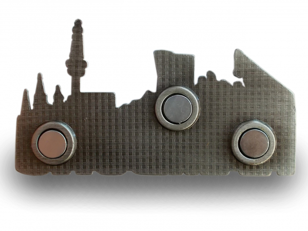 Magnet Rheinfall Silber - Kühlschrankmagnet Souvenir 75x55mm