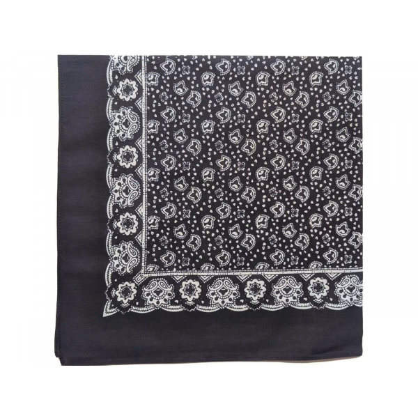 Vierecktuch Paisley Blau 70x70 cm aus 100 % Baumwolle
