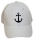 Weiße Maritime Cap mit blauem Anker – Erwachsene